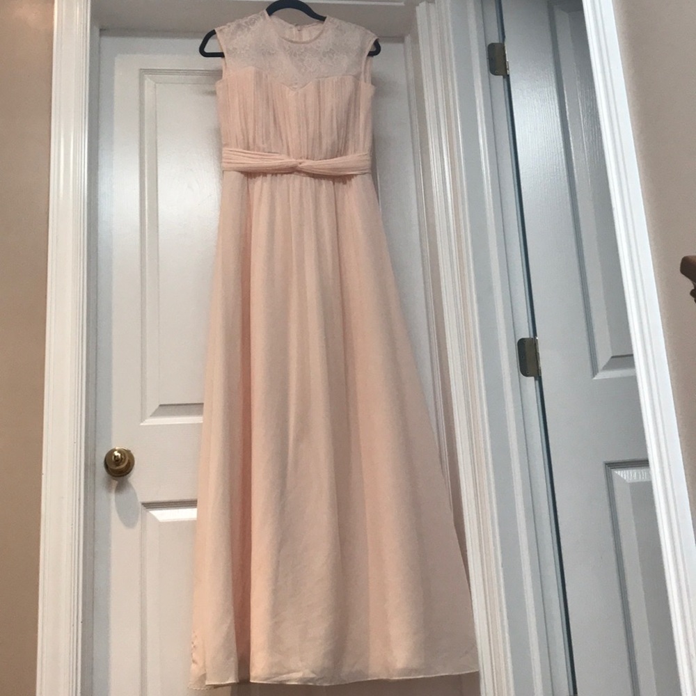 Pink cap sleeve dress